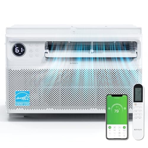 ROVSUN 12000 BTU Inverter Window Air Conditioner with WIFI Function, Energy-Saving Window AC Unit with Remote & App Control, Ultra Quiet Design & Easy Install Kit, 115V/60Hz