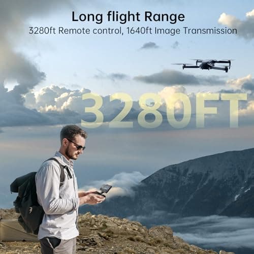CHUBORY X10 PRO Drone with Camera for Adults 4K UHD, 3280 FT Long Range Control, 90 Min Prolonged Flight, Auto Return Function, Follow Me Mode, Brushless Power, 5G FPV RC Quadcopter for Starters (<0.55lb) 5