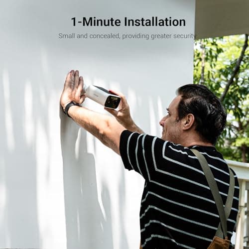 ANSQUE Solar Security Cameras Wireless Outdoor, 4-Cam-Kit, 2K Home Security Camera System, 365-Day Battery Life, No Subscription Fee, Easy to Install, Color Night Vision, Local Storage 3