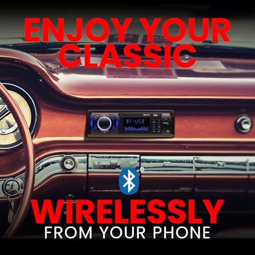 BOSS Audio Systems 616UAB Car Stereo With Bluetooth - Single DIN, MP3, USB, Aux-in, AM/FM, No CD DVD Player 4