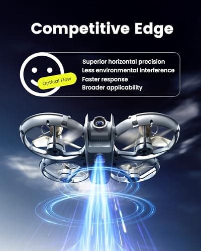 Drone with Camera - RC Quadcopter for Kids & Adults Beginners, with One Key Takeoff/Landing, Altitude Hold, Headless Mode, 3D Flip & Trajectory Flight, 3-Speed Mode, 2 Rechargeable Batteries & Carrying Case, Gray 3
