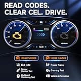 Upgraded of NT301, FOXWELL NT301 Plus 2-in-1 OBD2 Scanner Battery Tester, Professional Check Engine Code Reader Car Diagnostic Tool, 12V Cranking Charging Analyzer for 1996+ Newer Vehicle 3