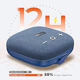 Tribit StormBox Micro 2 Portable Speaker: 90dB Loud Sound Deep Bass IP67 Waterproof Small Speaker Built-in Strap, 12H Playtime for Outdoor Camping Biking, 150ft Range (Pure Blue) 3