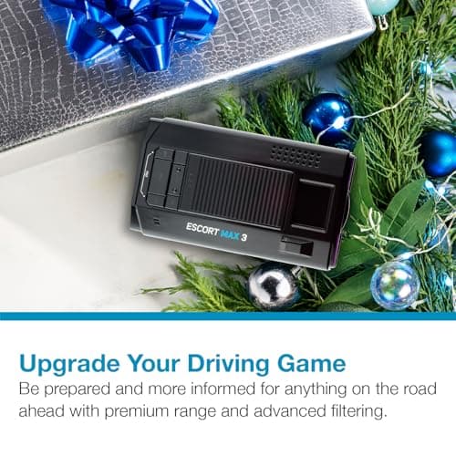 Escort MAX 3 Laser Radar Detector - Bluetooth Connectivity, Premium Range, Advanced Filtering, AutoLearn Technology, Voice Alerts, OLED Display, Apple CarPlay and Android Auto Compatible 2
