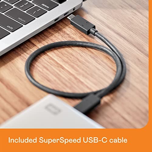 WD 5TB My Passport Ultra for Mac Silver, Portable External Hard Drive, backup software with defense against ransomware, and password protection, USB-C and USB 3.1 - WDBPMV0050BSL-WESN 2