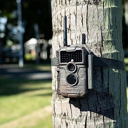 GardePro E6 Trail Camera WiFi 48MP 1296P Game Camera with No Glow Night Vision Motion Activated Waterproof for Wildlife Deer Scouting Hunting or Property Security, Camo 2