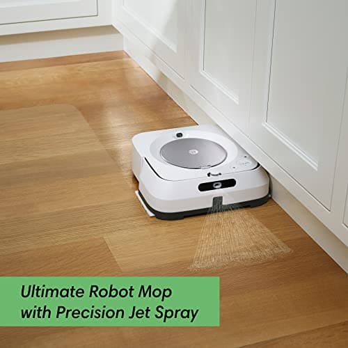 iRobot Braava Jet M6 (6110) Ultimate Robot Mop- Wi-Fi Connected, Precision Jet Spray, Smart Mapping, Works with Alexa, Ideal for Multiple Rooms, Recharges and Resumes, White 2