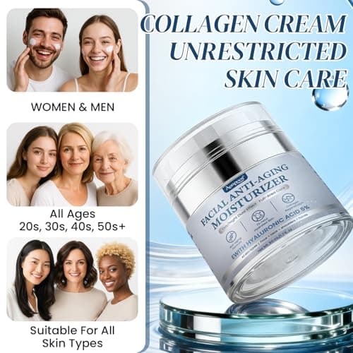 Collagen Cream for Face With Retinol and Collagen Used for Moisturizer Firming Anti Wrinkle Collagen Anti Wrinkle Day Night Creamfor Face Used for Women and Men 2Pack 1.7 Fl Oz 4