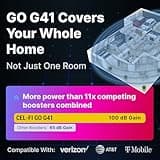 CEL-FI GO G41 | Cell Phone Booster for Home | 4G, 5G, AT&T, Verizon & T-Mobile | Up to 15,000 Sq Ft Coverage | 100 dB Cell Phone Signal Booster | FCC Approved (1x Antenna w/Grid) 3