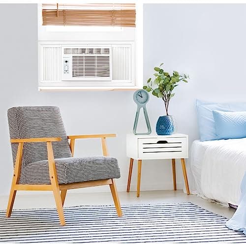 Keystone 8,000 BTU Window and Wall Air Conditioner with 3,500 BTU Supplemental Heating, 115V, Window/Wall AC Unit with Supplemental Heat for Bedroom, Living Room, Small-Medium Rooms up to 350 Sq.Ft. 2