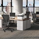 Furmax Office Chair Ergonomic Computer Desk Mesh Chair Mid Back Swivel Lumbar Support with Armrest (1, Black) 2