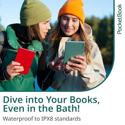 PocketBook Verse Pro E-Reader Waterproof | Eye-Friendly 6'' E-Ink Carta™ HD Touchscreen | Audio-Book & E-Book Reader | Text-to-Speech Function | SMARTlight | 16GB | WiFi & Bluetooth | Red 5