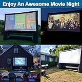 XHYCPY 16ft Inflatable Movie Screen Outdoor Projector Screen with Air Blower Storage Bag - Front/Rear Projection, Easy Set Up Blow Up Screen for Backyard Movie Night, Theme Parties, Celebrations 5