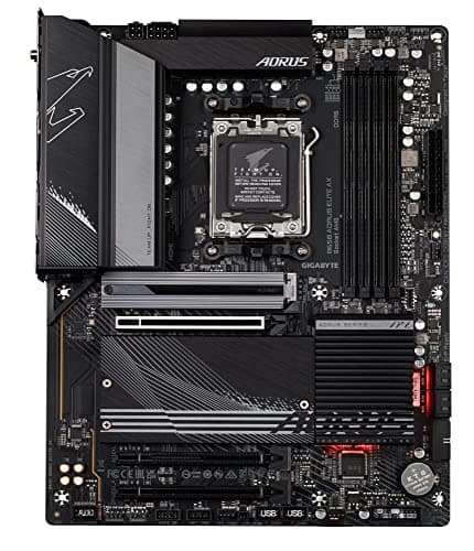 GIGABYTE B650 AORUS Elite AX (AM5/LGA 1718/ AMD B650/ATX/ 5-Year Warranty/DDR5/ M.2/ PCIe 5.0/USB 3.2 Gen2X2 Type-C/WiFi 6E/2.5GbE LAN/Q-Flash Plus/EZ-Latch/Gaming Motherboard) 2