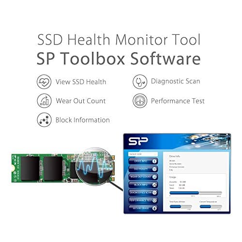 Silicon Power 512GB A55 M.2 SSD SATA III Internal Solid State Drive 2280 SU512GBSS3A55M28AC 4
