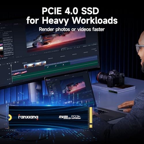 fanxiang 2TB NVMe SSD PCIe Gen 4 Gaming SSD for PS5, Up to 7100MB/s M.2 2280 SSD Compatible with PS5 Storage Expansion, Internal Solid State Drive for Gamers, Professionals, Creators S880E 5