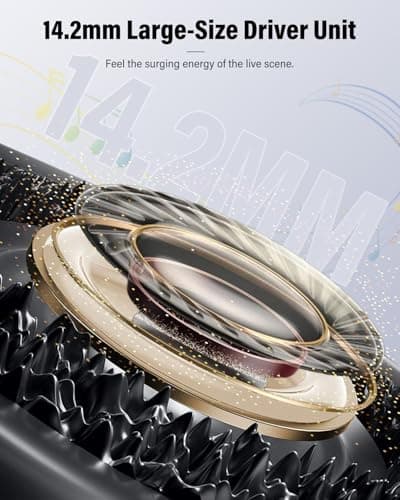 Wireless Earbuds, Bluetooth 5.4 Headphones Bass Stereo, Ear Buds with Noise Cancelling Mic, LED Display in Ear Earphones Clear Calls, IP7 Waterproof Bluetooth Earbuds for Laptop/Phones, Rose Gold 2