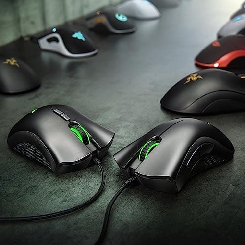 Razer DeathAdder Essential Gaming Mouse: 6400 DPI Optical Sensor - 5 Programmable Buttons - Mechanical Switches - Rubber Side Grips - Classic Black 5