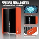 HiBoost Cell Phone Signal Booster for Overland and Off-road Vehicle | Boosts 5G & 4G LTE for All Carriers - Verizon, AT&T, T-Mobile & More | Folding Antenna Mount | Ultra-stable Booster | FCC Approved 5