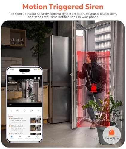 owltron Indoor Security Camera 2K, 2.4GHz WiFi Cameras for Home Security Baby Monitor Camera with Motion/Cry Detection, Pet & Dog Cam with Phone App, Night Vision, 2-Way Audio, Works with Alexa 5