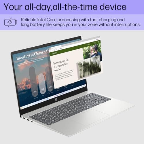 HP 15.6" FHD Touchscreen Business Laptop, Intel 10-Core i7-1355U(up to 5.0 GHz), 64 GB RAM, 4 TB SSD, Intel Iris Xe Graphics, Wi-Fi 6, HD Camera, HDMI, Fast Charge, Microsoft Copilot, Windows 11 Pro 3