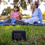 JBL Go 4 - Ultra-Portable, Waterproof and Dustproof Bluetooth Speaker, Big Pro Sound with Punchy bass, 7-Hour Built-in Battery, Made in Part with Recycled Materials (Black) 2