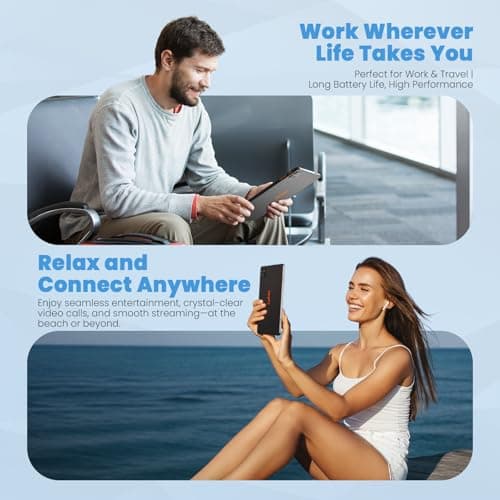 Callsky-Tab Android Tablet: 10.1" Tablet, Octa-core, 12GB RAM, 128GB Storage (Up to 2 TB Expand), 1280 x 800 Full IPS Screen, Eye Protection, WiFi 6 & Bluetooth 5.4, Dual Cameras, 6000mAh Battery 6