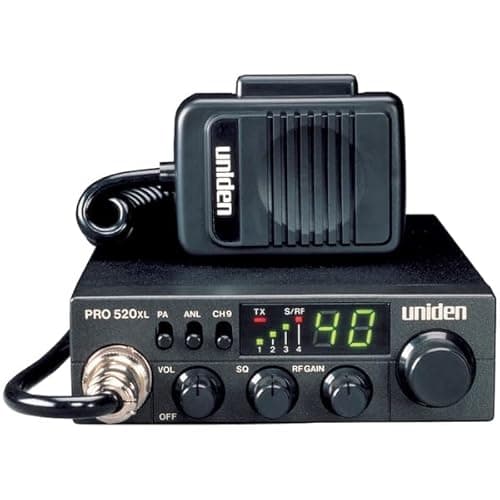 Uniden PRO520XL Pro Series 40-Channel CB Radio. Compact Design. ANL Switch and PA/CB Switch. 7 Watts of Audio Output and Instant Emergency Channel 9. - Black 3