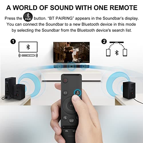 Soundbar Remote for Samsung Sound Bar Home Theater Audio Surround Sound Speaker System (AH59-02767A) 5