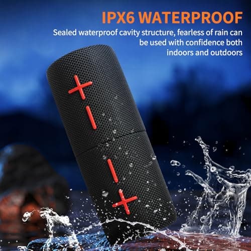 2 in 1 Magnetic Dual Splittable Bluetooth Speaker, IPX6 Waterproof Split Portable Wireless Speaker with 20W Loud Stereo Sound, Bluetooth V5.3, 24H Playtime, Multiple pairing for Home,Outdoor or Travel 5