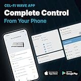 CEL-FI GO G41 | Cell Phone Booster for Home | 4G, 5G, AT&T, Verizon & T-Mobile | Up to 15,000 Sq Ft Coverage | 100 dB Cell Phone Signal Booster | FCC Approved (1x Antenna w/Grid) 5