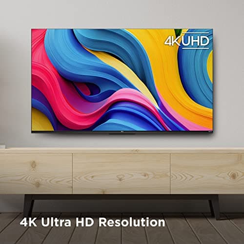 TCL 43-Inch Class S4 4K LED Smart TV with Roku TV (43S450R, 2023 Model), Dolby Vision, HDR, Dolby Atmos, Works with Alexa, Google Assistant and Apple HomeKit Compatibility, Streaming UHD Television 4