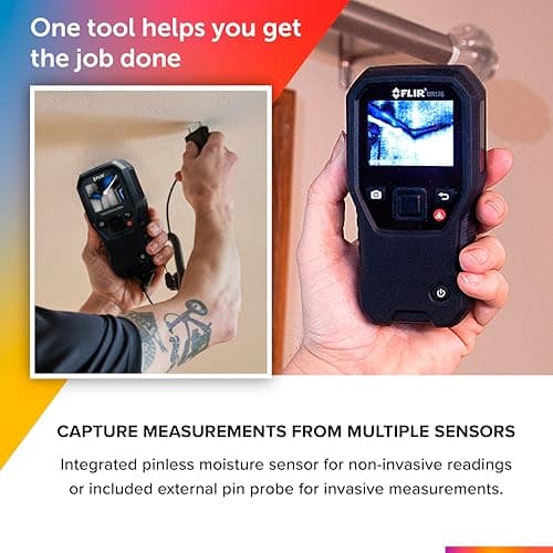 FLIR MR160 - Thermal Imaging Moisture Meter - with IGM (Infrared Guided Measurement), Pin and Pinless 5