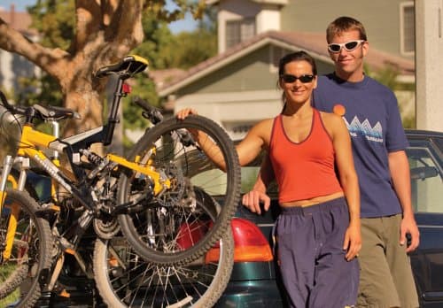 Allen Sports Deluxe 2-Bike Trunk Mount Rack, Model 102DB, Black/ Silver, 23 x 15 x 4 inches 3