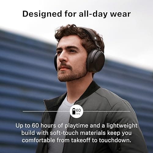 Sennheiser Momentum 4 Wireless Noise Cancelling Headphones - Bluetooth Headset for Crystal-Clear Calls with Adaptive Noise Cancellation, Over-Ear Headphones, 60h Battery Life, Folding Design, Brown 4