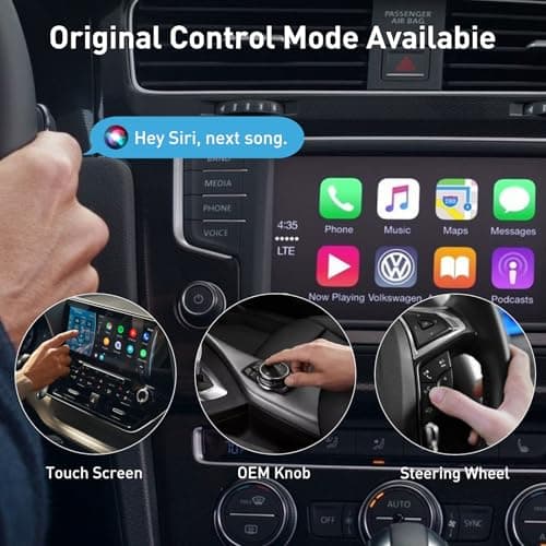 Wireless CarPlay Adapter 2025 Upgrade Mini Design, USB/USB-C Plug & Play Converts CarPlay to Wireless - Easy Use Fast Stable Connection Car Play for iPhone & Android 5