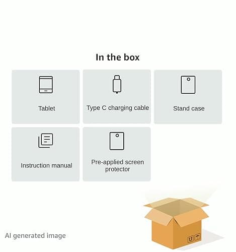 10 inch Android Tablet: Octa-Core, 7000mAh, with Stand Case, IPS HD Display, Wi-Fi 6, OTG, Metal Body – Fast & Portable Tablet for Work & Entertainment, 2-Year Protection, 8GB RAM 64GB, Android 15 5