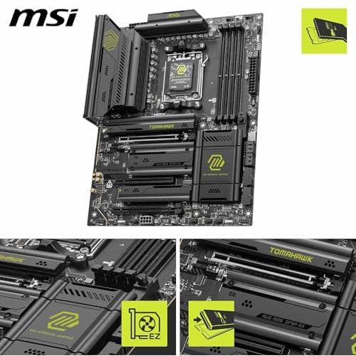 Sparepart: MSI Motherboard AMD X870E Socket Am5 ATX, W129019597 (Am5 ATX) 3