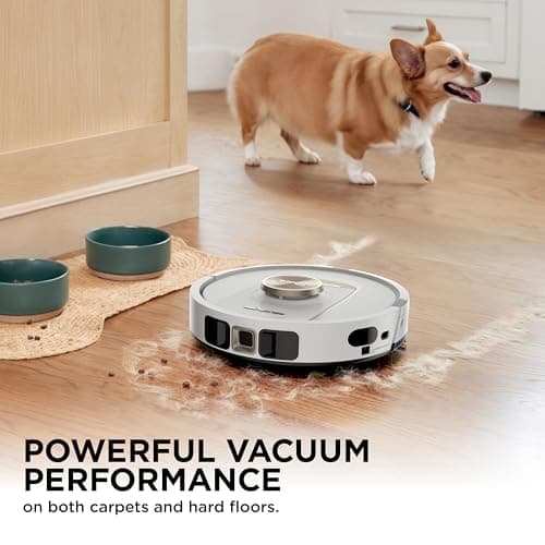 Shark Stratos 2-in-1 Robot Vacuum & Mop with 25+ Hands-Free Features & NeverTouch Self-Cleaning Base, Precision Mapping, Autolift Technology, HEPA Filtration, Edge Detect, AV2700ZE, White 2