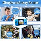Handheld Game for Kids -Preloaded 220 Retro Video Games, Portable Gaming Player with Rechargeable Battery 3.0" LCD Screen, Mini Arcade Electronic Toy Gifts for Boys Girls (Blue) 5