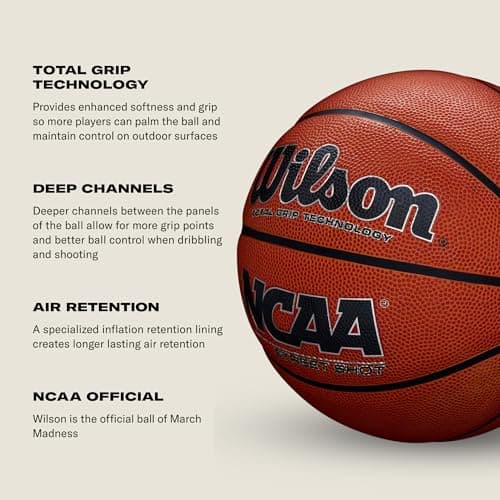 WILSON NCAA Street Shot Basketball - 27.5" 4
