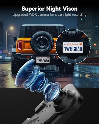 WOLFBOX G840S 12" 4K Mirror Dash Cam Backup Camera, 5.8GHz WiFi Smart Rearview Mirror for Cars & Trucks, Front and Rear View Dual Cameras, Night Vision, Parking Assistance, Included 32GB Card & GPS 3