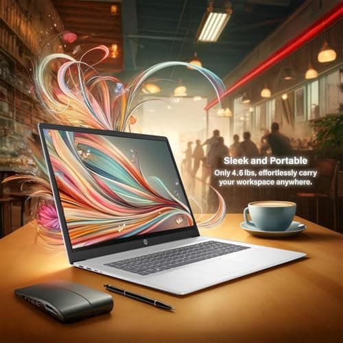 HP 2025 New 17 inch Laptop Computer • 32GB RAM • 1.5TB Storage (1TB PCIe withHP P500 512GB Portable SSD) • AMD Ryzen 5 7430U 6-Cores Processor • Windows 11 Home with Microsoft Office 5