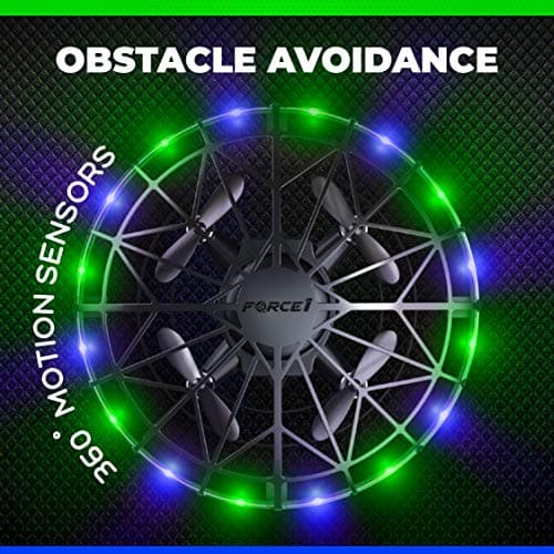 Force1 Scoot LED Hand Operated Drone for Kids or Adults - Hands Free Motion Sensor Mini Drones, Easy Indoor Flying Orb Ball Small UFO Toy for Boys and Girls (Green/Blue) 3