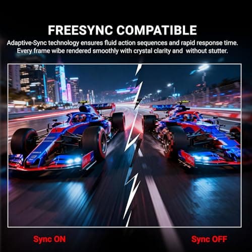 Great voell 34 Inch Curved Gaming Monitor, UWQHD 3440x1440, 165Hz, 1ms & FreeSync Ensure Buttery-Smooth, Tear-Free Gameplay on The Immersive 1500R Curved Display. 3