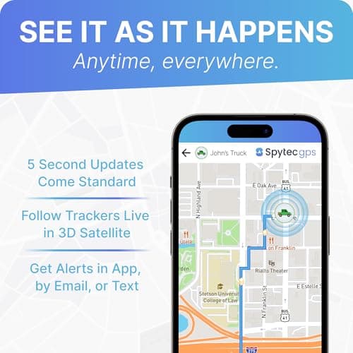Spy Tec Atlas GPS Tracker for Vehicles & Kids | Up to 14-Day Battery Life | Geofencing, Portable Real Time Mini GPS Car Tracker w/Lifetime Support | Subscription Required 5