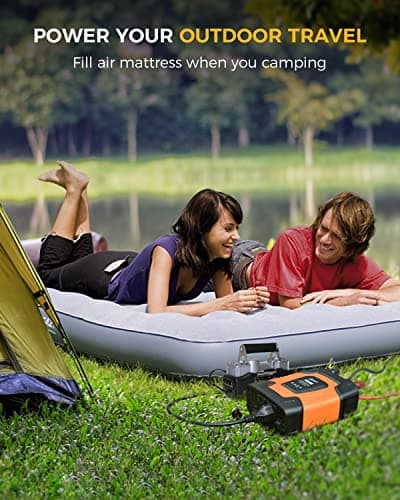 Ampeak 750W Power Inverter 4.8A Dual USB Ports 2 AC Outlets Car Inverter DC 12V to AC 110V 11 Protections for Appliances 5