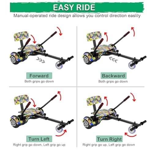 CBD Scooter with Corlorful LED Lights,6.5" Wheels, Dual 300W Motor Scooter for Kids Girls Boys Adults, All Ages 5