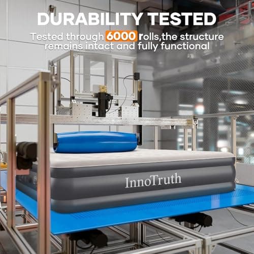 InnoTruth Twin Air Mattress with Built in Pump, Famiy Choice Award Winner, Inflatable Blow up Mattress, 18" Raised Colchones Inflables Air Bed, Ideal for Home and Outdoor, 300lb Weight Capacity 5