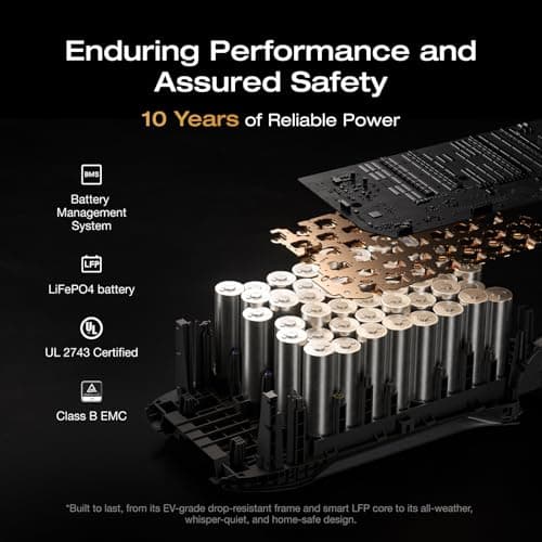 EF ECOFLOW Portable Power Station DELTA 3 MAX with 220W Solar Panel, 3400W X-Boost Output, Ultra-Fast 0-80% Charging in 1.13 Hr, Home Backup & RV Camping 4